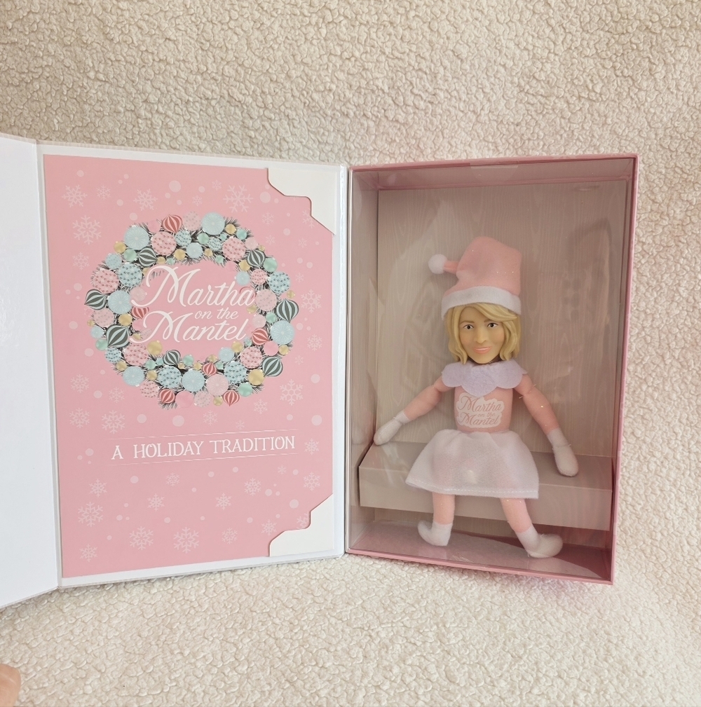New Martha Stewart on the Mantel 2025 edition Christmas Elf Doll 10.5”